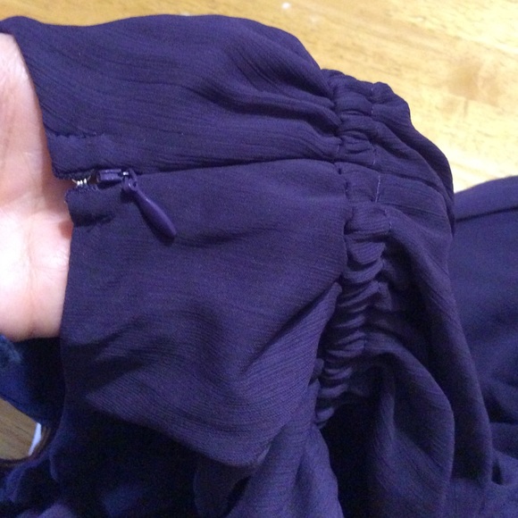 New MERONA Purple One-shoulder DRESS Sheer XS - Picture 12 of 16